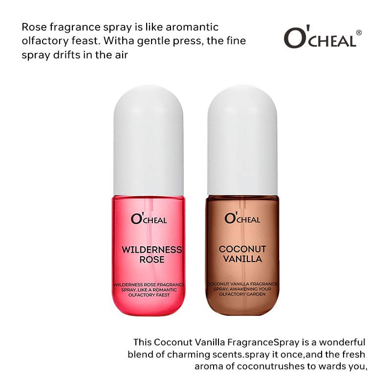 Perfume Spray Supplier - Unisex Coconut Rose Long Lasting 50ml Small Bottle