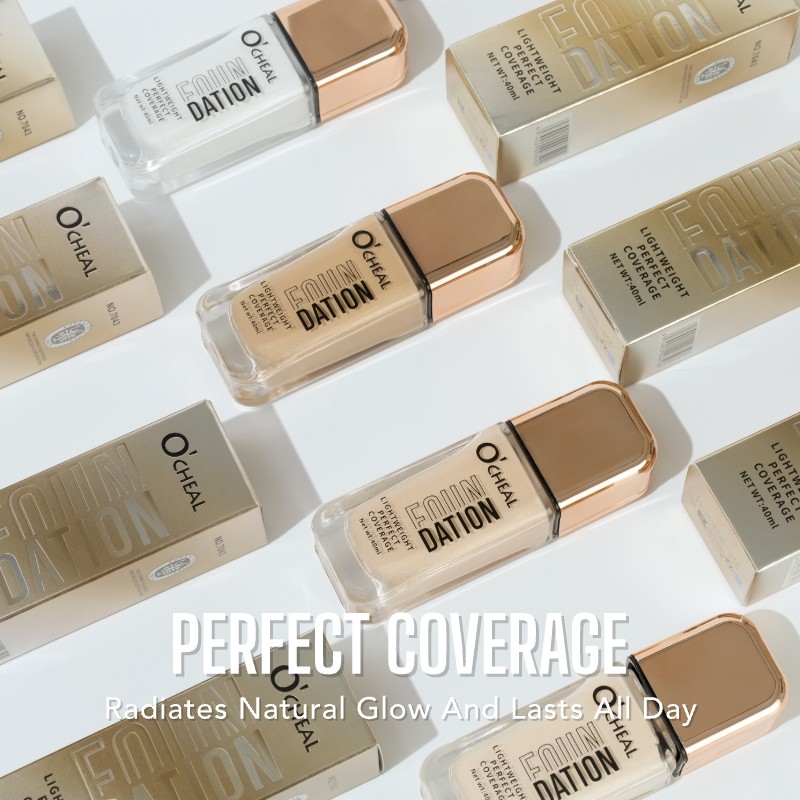 Liquid Foundation Manufacturer - O'CHEAL 4 Colors Creamy Lightweight Waterproof