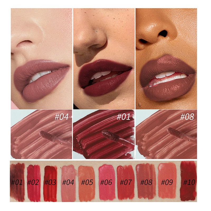 Lipstick Kit Supplier - Women's Cosmetic 10pcs Natural Moisturizer Waterproof