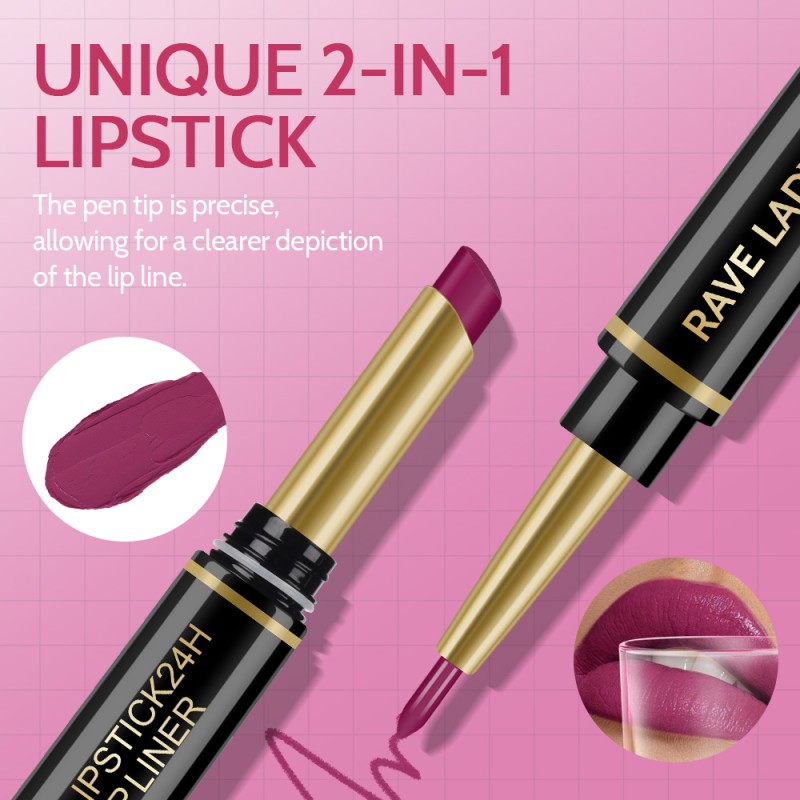 Lipstick Pen Factory - Double Ended Lip Liner Silky Matte Waterproof Luxury