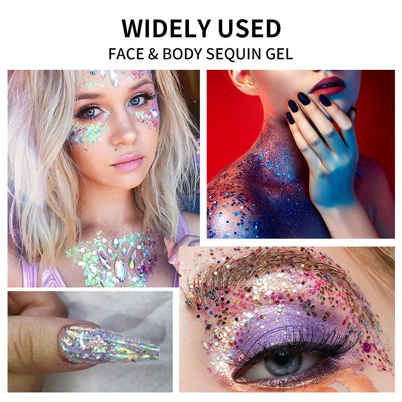 Body Glitter Gel Supplier - Multi-purpose Face Body Stage Makeup Crazy