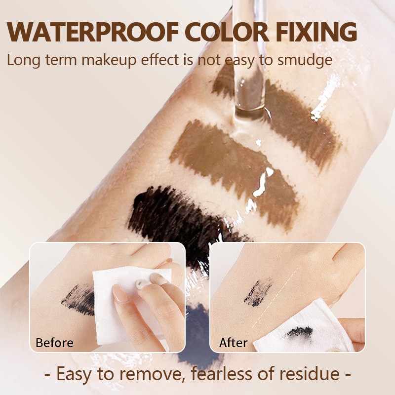 Eyebrow Gel Factory - 2 in 1 Double Head Natural Waterproof Liquid Dye Brush