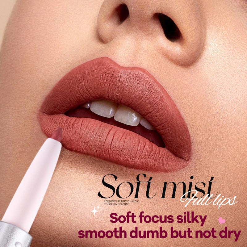 Lip Gloss Manufacturer - 2 in 1 Lip Liner 6 Colors Red Vegan Double Ended