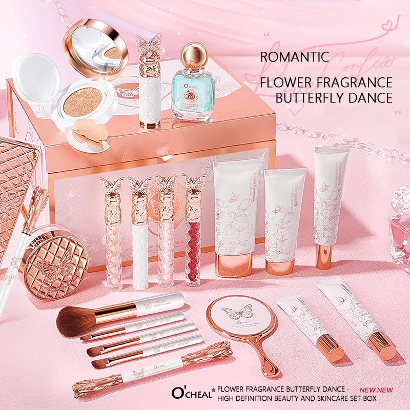 Makeup Gift Box Supplier - 22 PCS Full Range Skin Care Cosmetic for Beginners