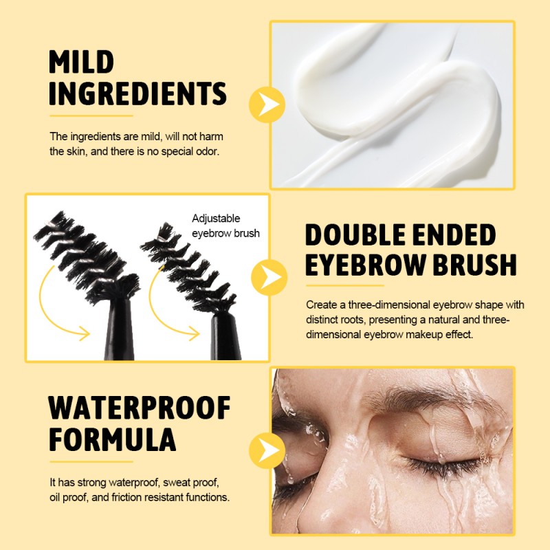 Eyebrow Gel Manufacturer - Waterproof Sweatproof Long Lasting Shaping Styling