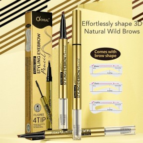Eyebrow Pencil Factory - 2-in-1 Eyebrow Gel Cream Waterproof Long Lasting High
