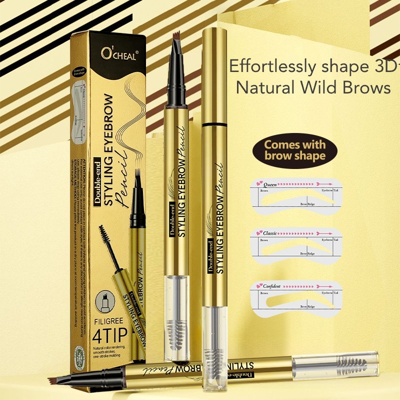 Eyebrow Pencil Factory - 2-in-1 Eyebrow Gel Cream Waterproof Long Lasting High