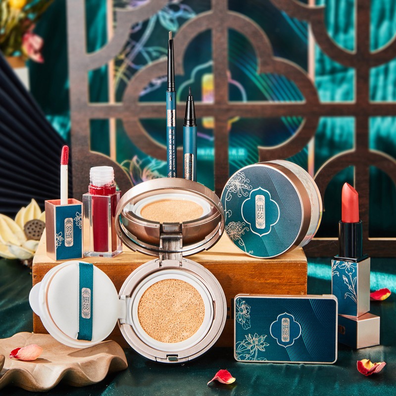 Beauty Kit Supplier - Cosmetic Set Mushroom Air Cushion BB Cream Velvet Lipstick