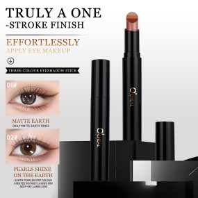 Eyeshadow Stick Manufacturer - Bright Tone Waterproof Glitter Triple Color Gradient