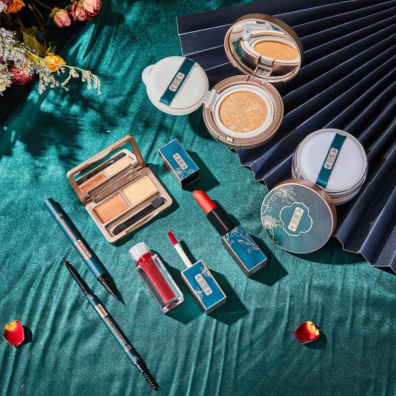 Beauty Kit Supplier - Cosmetic Set Mushroom Air Cushion BB Cream Velvet Lipstick