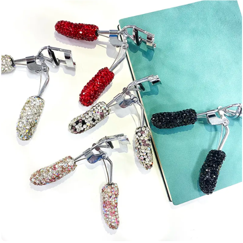 Eyelash Curler Supplier - Clear Shiny Crystal 3D Makeup Tool for Eye Beauty