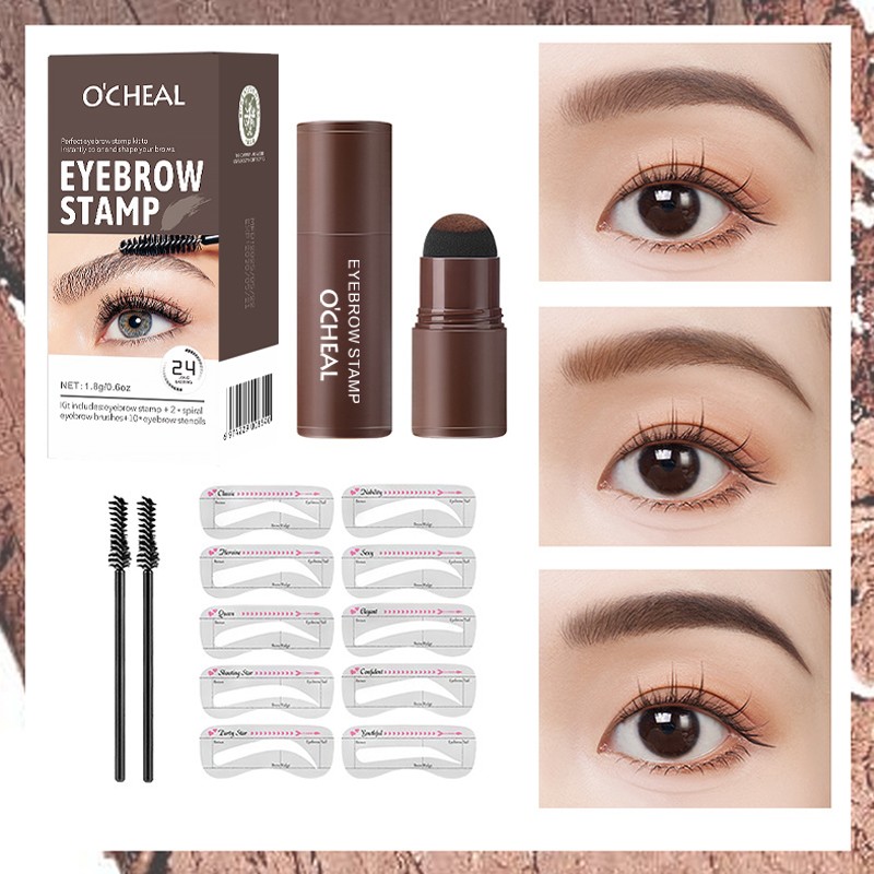 Eyebrow Powder Kit Supplier - O'CHEAL High Pigment Stamp Waterproof Hairline