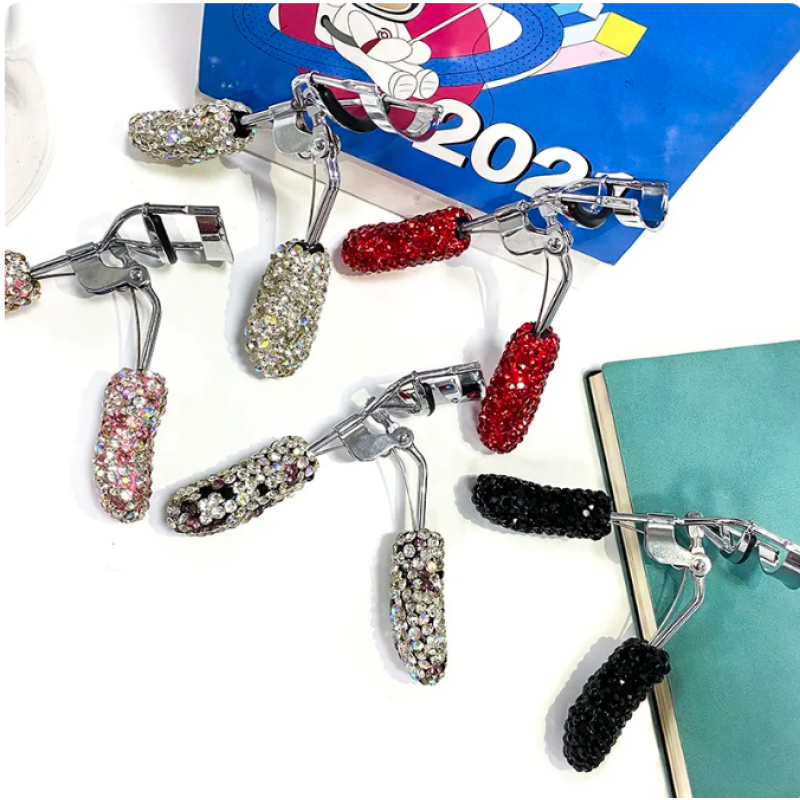 Eyelash Curler Supplier - Clear Shiny Crystal 3D Makeup Tool for Eye Beauty