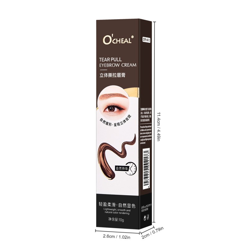 Eyebrow Gel Cream Supplier - 6812A1 OCHEAL Waterproof Liquid Tinted Peelable