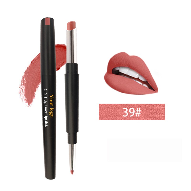 Lipstick Set Supplier - STKH01 Private Label Velvet Matte 2 in 1 with Liner