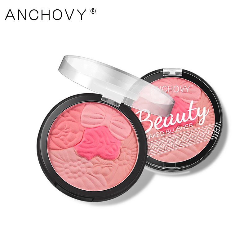 Powder Blush Manufacturer - ANSH-001A2 Makeup Flower Powder 3d Rose Baked