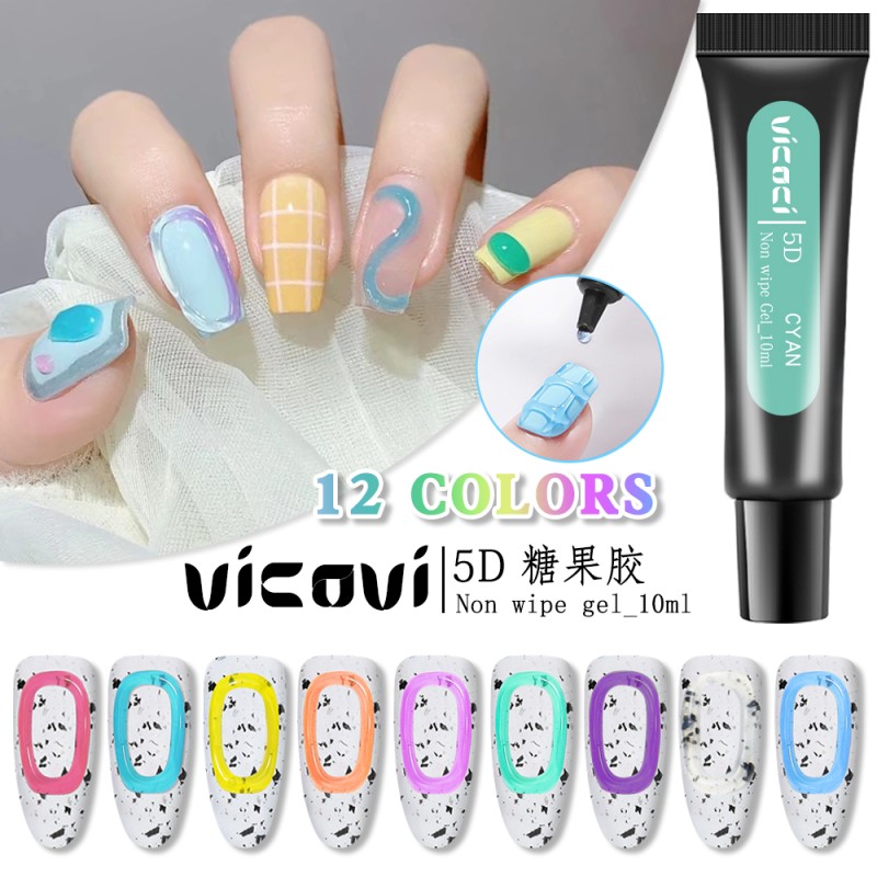 Gel Nail Polish Factory - Ready to Ship 10 ml Non Cleanse 12 Candy Colors