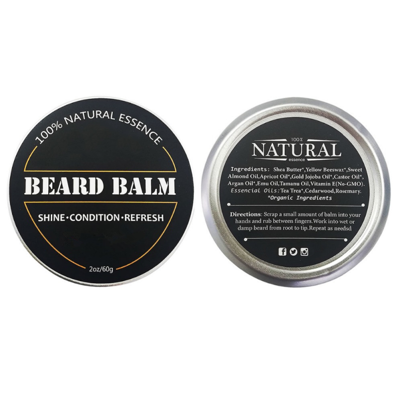 Beard Balm Factory - Ready to Ship 60 Gram Organic Natural Vegan Wax