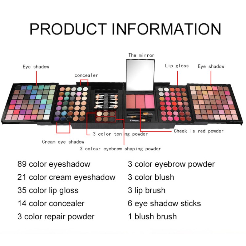Cosmetic Kit Manufacturer - 177B Professional Custom 177 Colors All-in-One