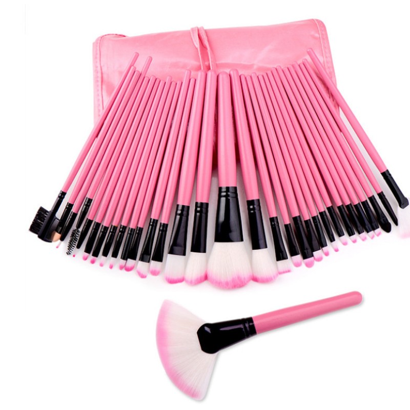 Makeup Brush Manufacturer - BS32A Luxury Vegan 32 PCS Professional Complete