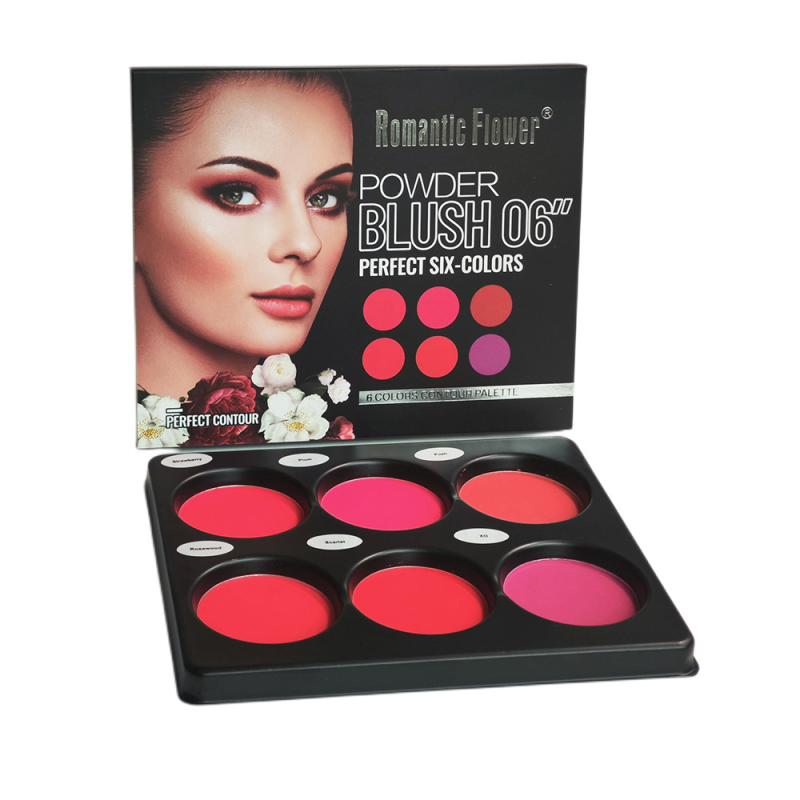 Blush Palette Manufacturer - Specially Designed 6-Color Natural Contour Makeup