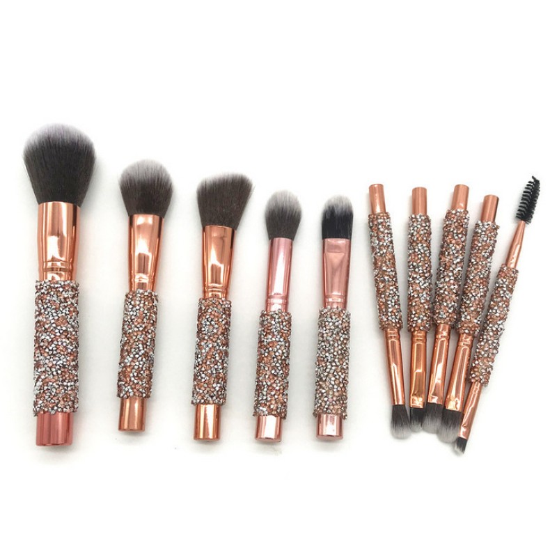 Makeup Set Supplier - BS10A Professional High Quality Vegan 10 Pieces Diamond