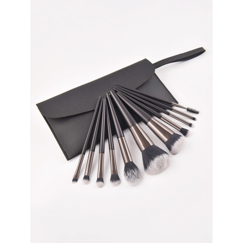 Makeup Brush Set Factory - BS11A Professional 11pcs Vegan Foundation Eye Shadow