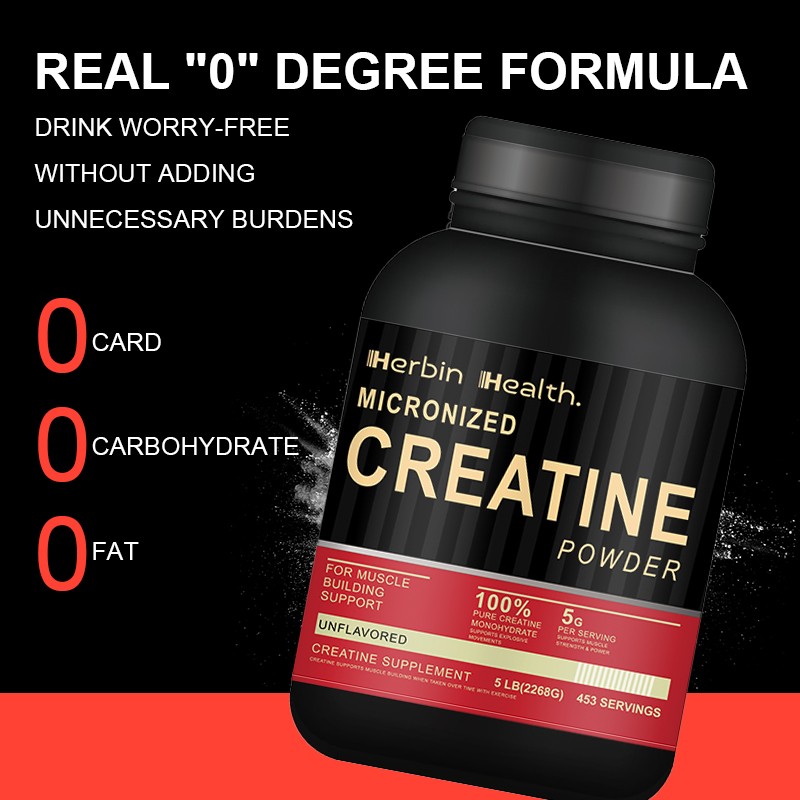 OEM Custom Creatine Monohydrate Powder High Quality Creatine Powder 600 Grams Unflavored Pure Creatine Monohydrate Powder