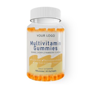 OEM/ODM Multivitamin Supplement Gummies for Adults Blend of Vitamin D C E B12 Zinc Biotin for Energy & Immunity