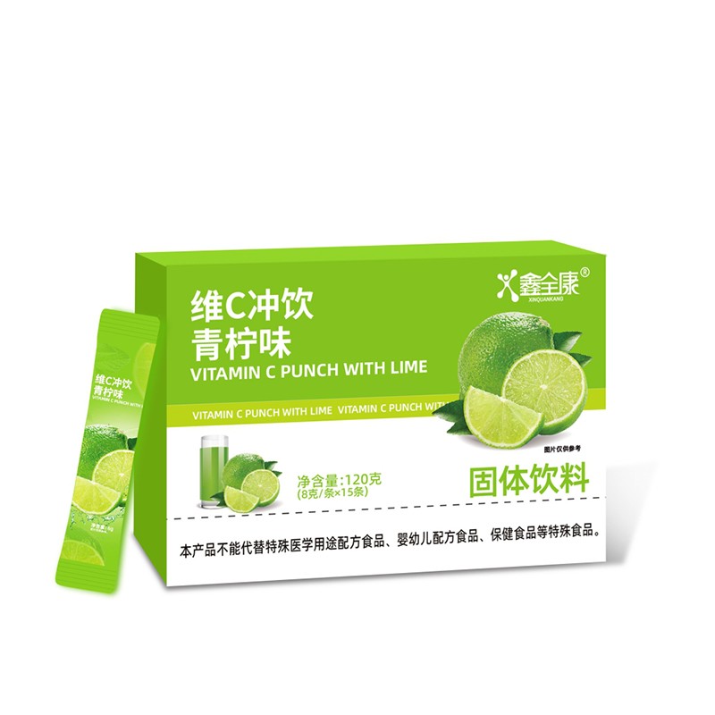 OEM Lemon Flavor Vitamin C Drink Powder Sachet Electrolyte Hydration Supplement for Adults and Teens