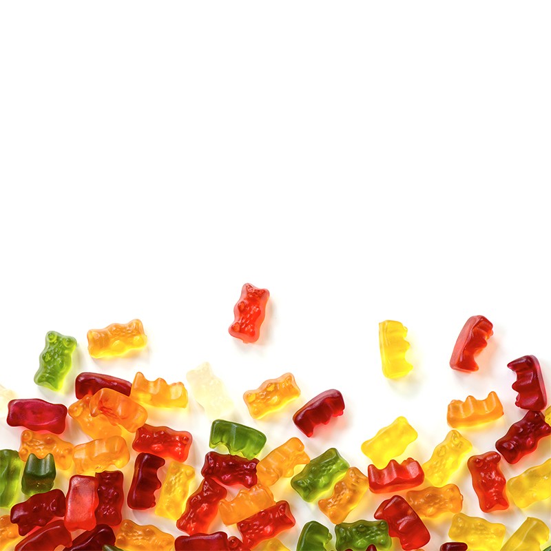 OEM Healthy Lotus Herbal Extract Gummy Candy Fruit Flavor for Adults  Health and Fitness