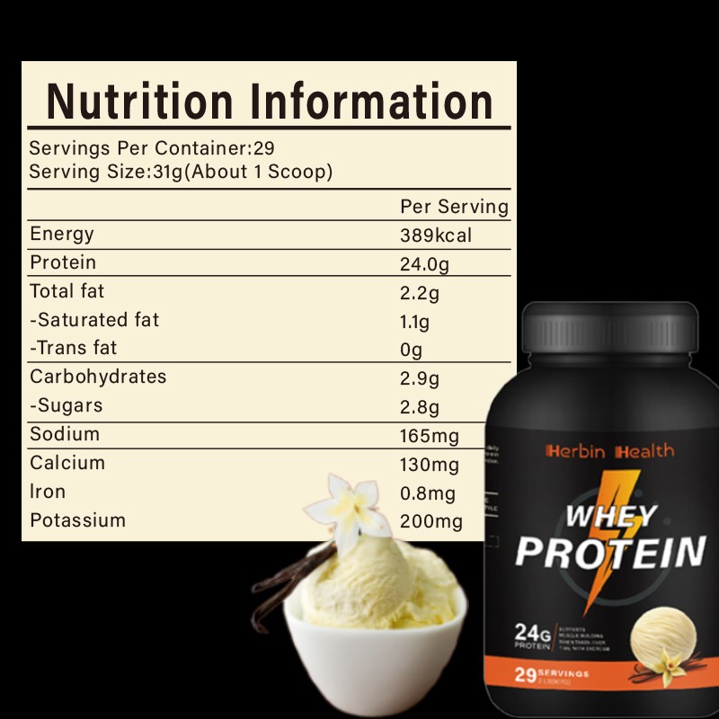 OEM ODM Production and Custom logo Muscle Protein Supplement Nutritional Protein High Content Immunity Whey Protein Powder