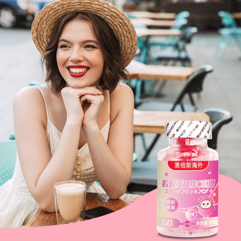 In Stock Wholesale Price Collagen Gummies Formulated to Support Hair Skin Nail Growth Vitanins Biotin Candy Ready to Ship