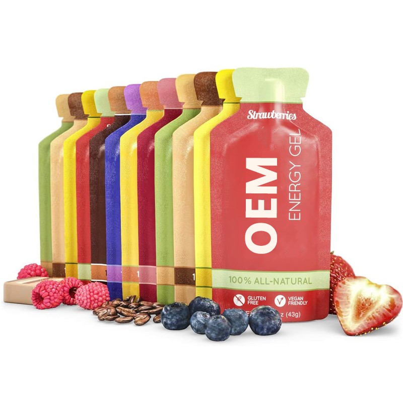 Energy Gel Sports Nutrition Tropical with Fruit Juice Electrolyte Energy Gel Private Label