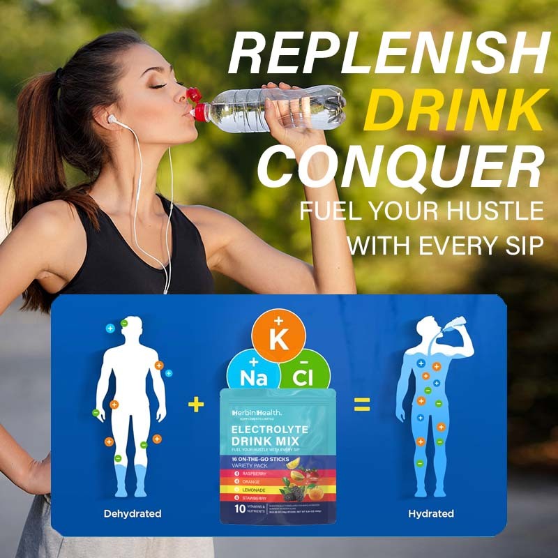 Private Label Vitamin Sport Nutrition Powder Low Sugar Electrolyte Drink Hydration Powder Packets with Electrolytes Minerals