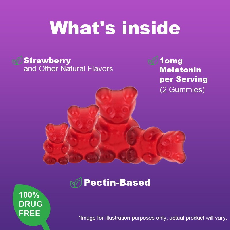 OEM Wholesale Melatonin Gummies Sleep Well Gummies for Adult Relaxation and Sleep