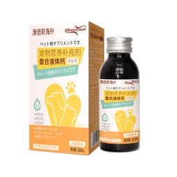 OEM/ODM Private Label Calcium Vitamin D3 Peptide Liquid for Healthy Bones in Dogs Cats