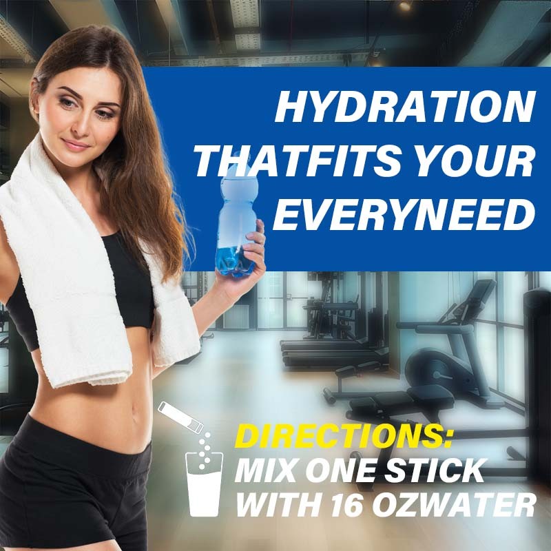 Private Label Vitamin Sport Nutrition Powder Low Sugar Electrolyte Drink Hydration Powder Packets with Electrolytes Minerals