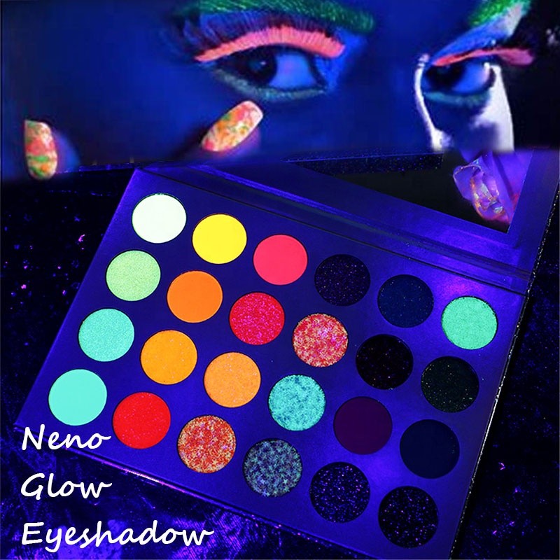 Eyeshadow Palette Supplier - 24 Color Neon Halloween Matte Shimmer High Pigmented