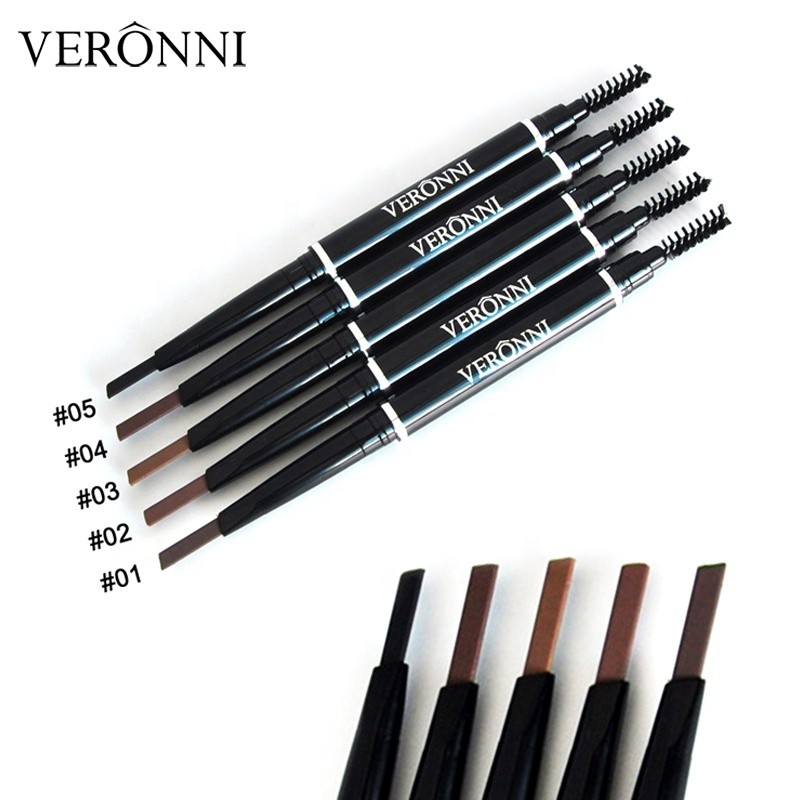 Eyebrow Pen Factory - Waterproof High Pigment 5 Color Rotatable Double Ended