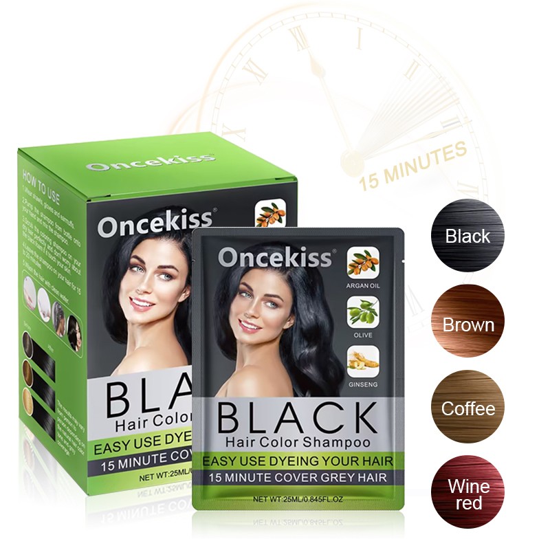 Hair Color Shampoo Factory - Fast Black Gray Hair Color Dye Natural Shampoo