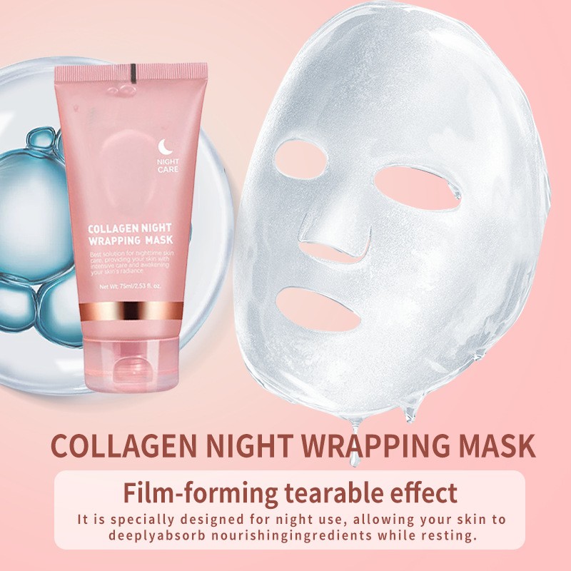 Peel Off Mask Factory - Collagen Night Wrapping Moisturizing Brighten Hydrating