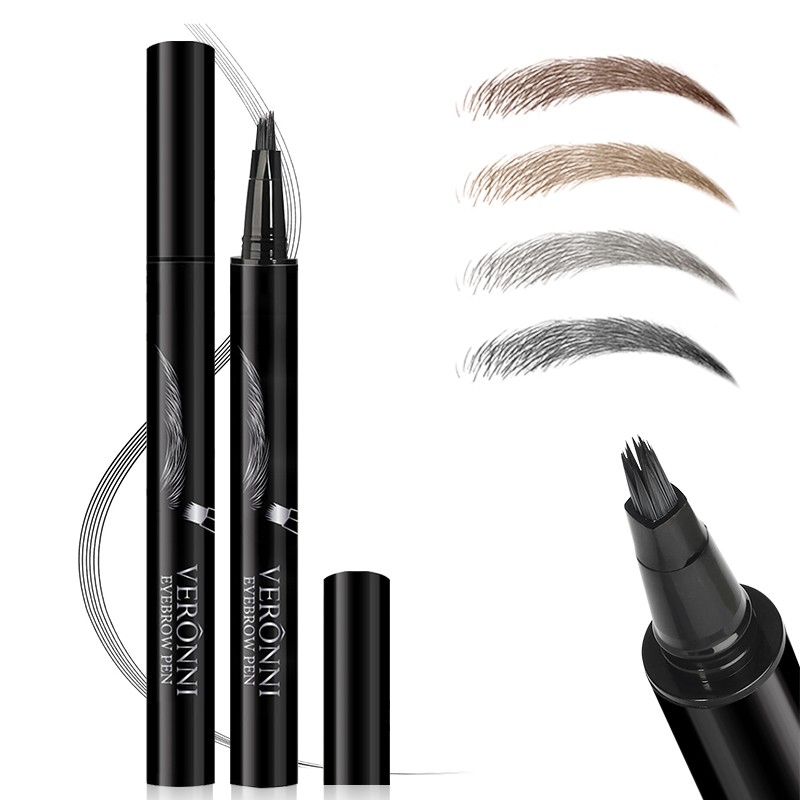 Multi-pronged Pencil Supplier - 4 Color Long-lasting Waterproof Microblading