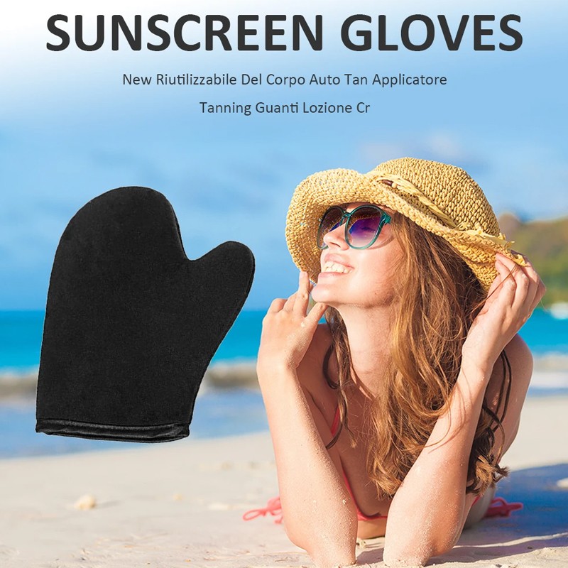 Tanning Brush Factory - Soft Fiber Reusable Self Tanning Mitt Set