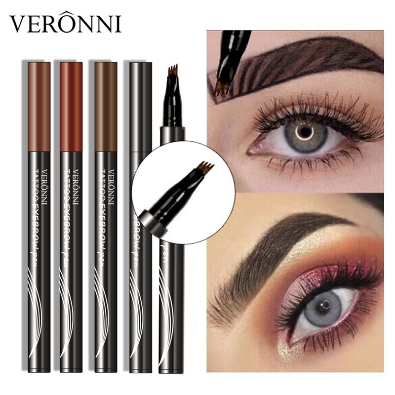 Microblading Pencil Supplier - 4 Color 4 Fork Tattoo Tips Long Lasting