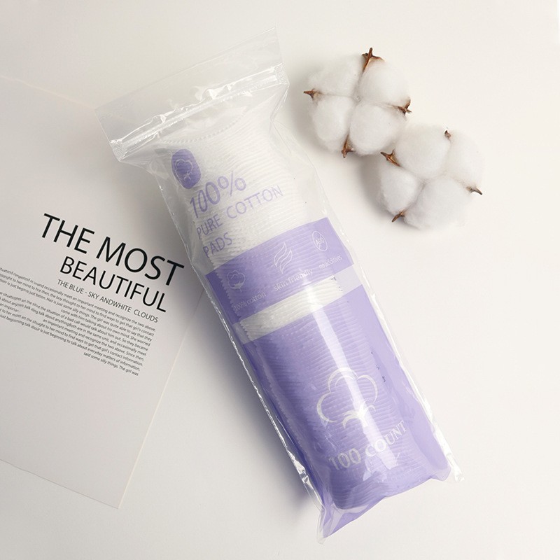Cotton Pads Supplier - 100PCS Round 100% Cotton Soft Make up Remover