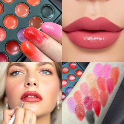 Lip Gloss Palette Manufacturer - 15 Color Long-Lasting Mini Waterproof Cream