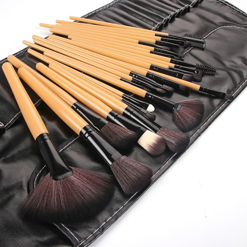 Makeup Brush Set Manufacturer - 24pc Professional Eye Shadow Natural Hair