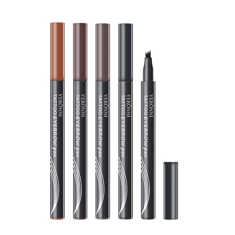 Liquid Eyebrow Pencil Manufacturer - VERONNI 4 Color Makeup Waterproof Brown