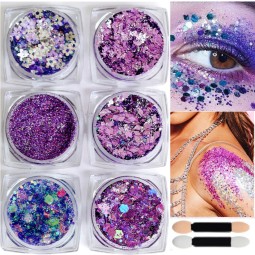 Glitter Gel Supplier - Wholesale 6 Color Face Body Glitters Gel Sequins
